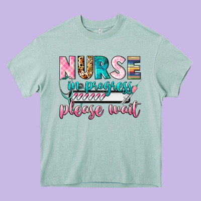 Nurse In Progres Heavy Core Tee Designed By Cowgirlartshop