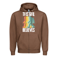 Chestnut bigfoot t  shirt bigfoot   this girl believes t  shirt Zipper Hoodie - DesigneFamous