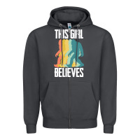 Smoke bigfoot t  shirt bigfoot   this girl believes t  shirt Zipper Hoodie - DesigneFamous