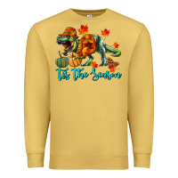 Antique Gold T- Rex Tis The Season Premium Sweatshirt - RanaPortraitStore