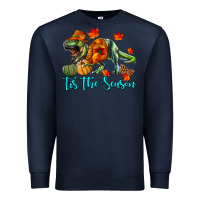 Navy T- Rex Tis The Season Premium Sweatshirt - RanaPortraitStore