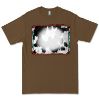 Cacao Cowhide Background with Bleach Serape Frame Premium Tee - CowCowDesign