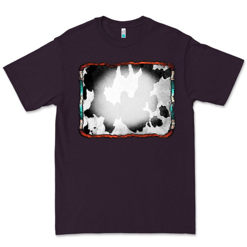 Cowhide Background With Bleach Serape Frame Premium Tee by CowCowDesign | Teevron