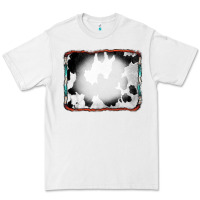 White Cowhide Background with Bleach Serape Frame Premium Tee - CowCowDesign