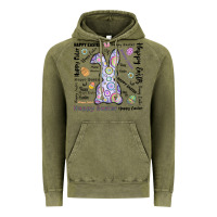 Vintage Olive Happy Easter Vintage Hoodie - CowhideDigitalArt