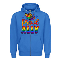 True Royal proud ally Zipper Hoodie - JahusDesignShop
