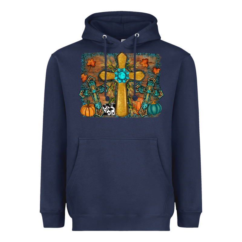 Fall Gemstone Cross Heavyweight Hoodie by RanaPortraitStore | Teevron