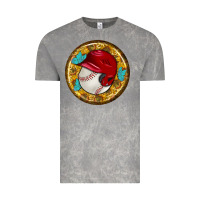 Cloud Rock baseball with sunflower round earrings Vintage Tee - BundleAndBundleShop