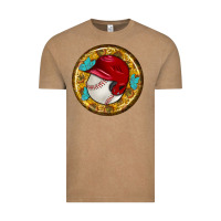 Vintage Coffee baseball with sunflower round earrings Vintage Tee - BundleAndBundleShop