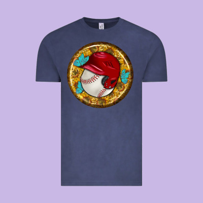 Baseball With Sunflower Round Earrings Vintage Tee Designed By Bundleandbundleshop