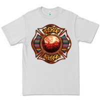 Dove Grey Western Firefighter Symbol Premium Tee - RanaPortraitStore