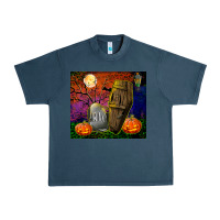 Midnight Navy headstone and coffin tumbler Urban Heavy Tee - BundleAndBundleShop