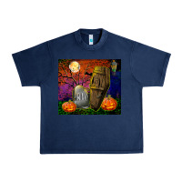 Navy headstone and coffin tumbler Urban Heavy Tee - BundleAndBundleShop