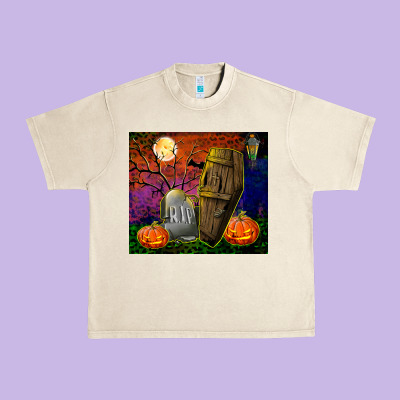Headstone And Coffin Tumbler Urban Heavy Tee Designed By Bundleandbundleshop