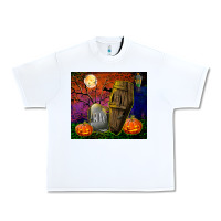 White headstone and coffin tumbler Urban Heavy Tee - BundleAndBundleShop