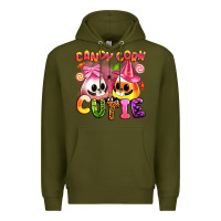 Army Green candy corn cutie Premium Hoodie - Artiststas
