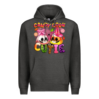 Charcoal Heather candy corn cutie Premium Hoodie - Artiststas