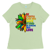 Matcha Be careful who you hate it could be someone you Ladies Tee - FaDigitalArtStudio