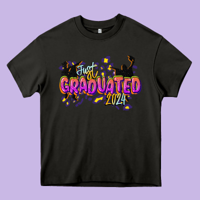 Just Graduated 2024 Heavy Core Tee Designed By Cowgirlartshop