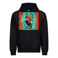 Black for the love of the game ice hockey Urban Hoodie - Jasminsmagicworld