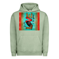 Pigment Oil Green for the love of the game ice hockey Urban Hoodie - Jasminsmagicworld