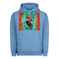 Pigment Pebble Blue for the love of the game ice hockey Urban Hoodie - Jasminsmagicworld
