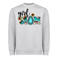 Heather Grey girl mom Heavyweight Sweatshirt - JahusDesignShop