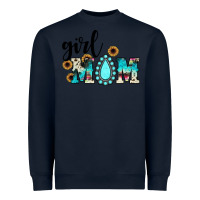 Navy girl mom Heavyweight Sweatshirt - JahusDesignShop