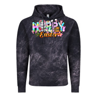 Cloud Black Happy Easter Vintage Hoodie - CowhideDigitalArt
