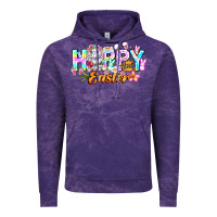 Cloud Purple Happy Easter Vintage Hoodie - CowhideDigitalArt