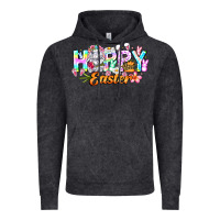 Vintage Black Happy Easter Vintage Hoodie - CowhideDigitalArt
