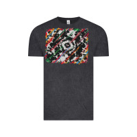 Vintage Black cowhide and serape background Vintage Tee - RanaPortraitStore