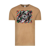Vintage Camel cowhide and serape background Vintage Tee - RanaPortraitStore
