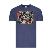Vintage Denim cowhide and serape background Vintage Tee - RanaPortraitStore