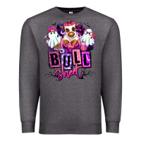 Charcoal Heather Bull sheet Halloween ghost Heifer Premium Sweatshirt - RanaPortraitStore