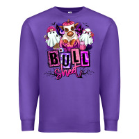 Purple Bull sheet Halloween ghost Heifer Premium Sweatshirt - RanaPortraitStore