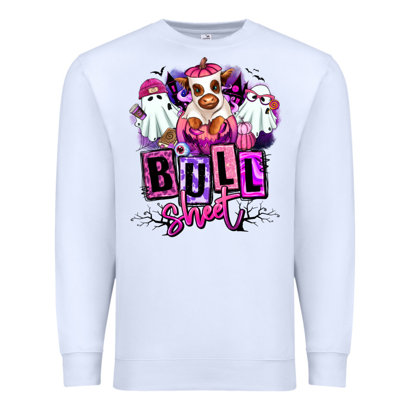 Bull Sheet Halloween Ghost Heifer Premium Sweatshirt by RanaPortraitStore | Teevron