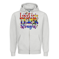 Dove Grey i can't even think straight Zipper Hoodie - JahusDesignShop