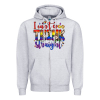 Heather Grey i can't even think straight Zipper Hoodie - JahusDesignShop