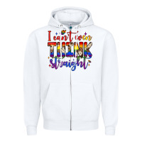 White i can't even think straight Zipper Hoodie - JahusDesignShop