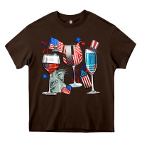Chocolate Brown american wine Heavy Core Tee - CowGirlArtShop