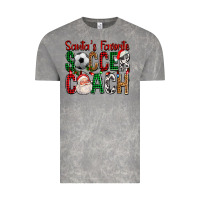 Cloud Rock Santa's Favorite Soccer Coach For Christmas Vintage Tee - FaDigitalArtStudio