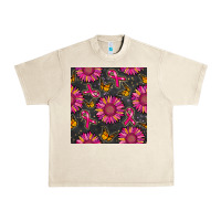 Sandshell breast cancer sunflower seamless pattern Urban Heavy Tee - BundleAndBundleShop