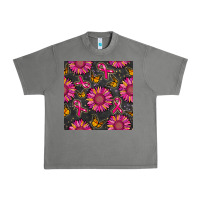Tornado breast cancer sunflower seamless pattern Urban Heavy Tee - BundleAndBundleShop