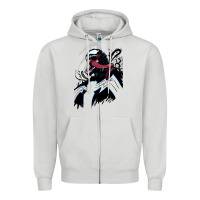 Dove Grey VENOM ART Zipper Hoodie - DesigneFamous