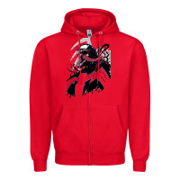 Red VENOM ART Zipper Hoodie - DesigneFamous