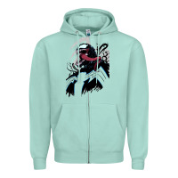 Seafoam VENOM ART Zipper Hoodie - DesigneFamous