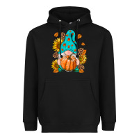 Black Fall Gnome Heavyweight Hoodie - RanaPortraitStore