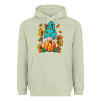 Matcha Fall Gnome Heavyweight Hoodie - RanaPortraitStore