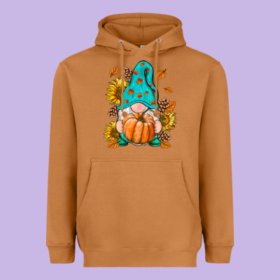 Fall Gnome Heavyweight Hoodie Designed By Ranaportraitstore